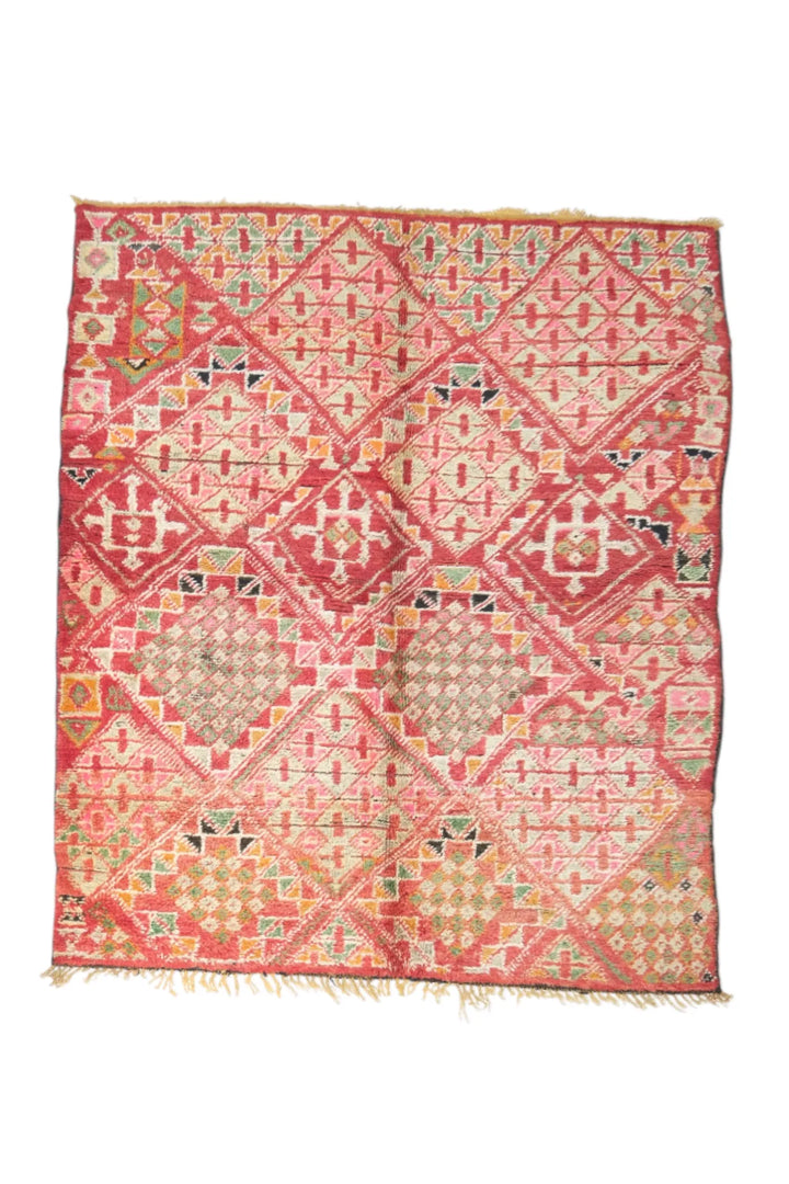 Vibrant Zemmour Moroccan Rug - Multicolor Flat Weave – Les Nomades De ...