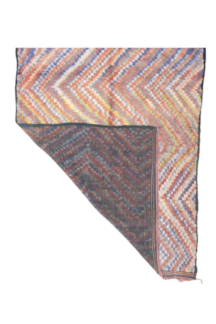 Vibrant Zemmour Chevron Moroccan Rug – Les Nomades De Marrakech