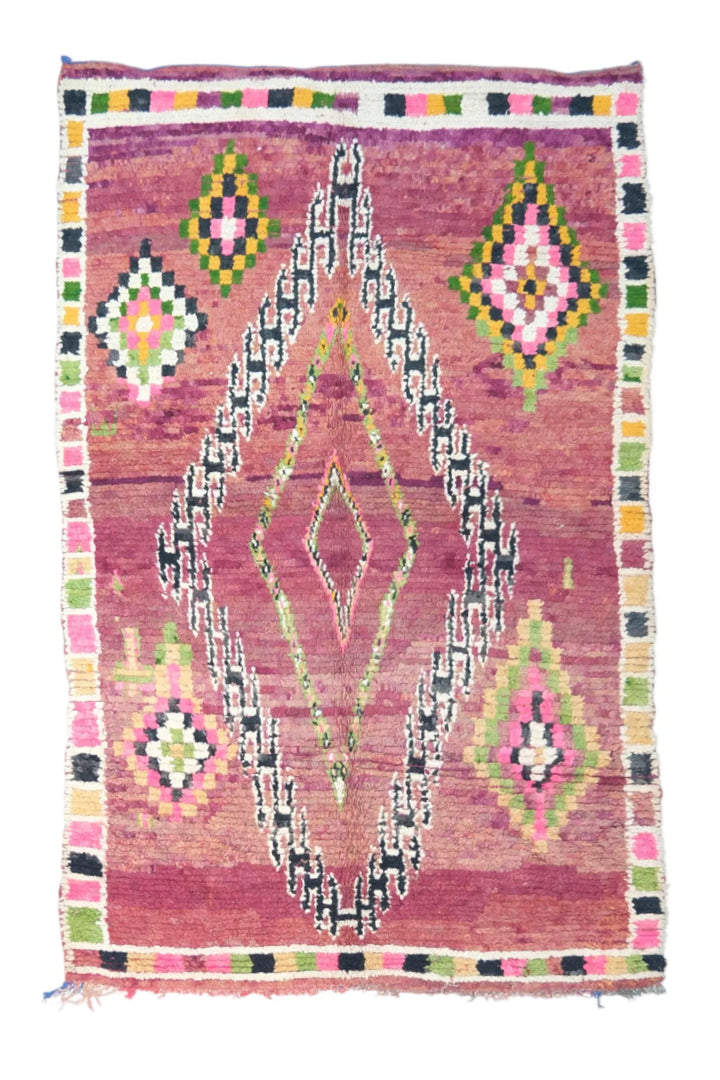 Vibrant Multicolor Boujaad Moroccan Rug – Les Nomades De Marrakech